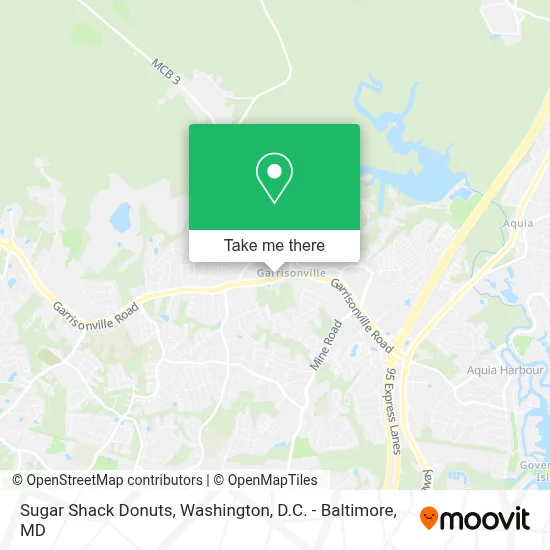 Sugar Shack Donuts map