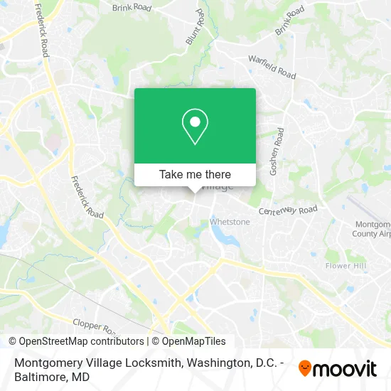 Montgomery Village Locksmith map