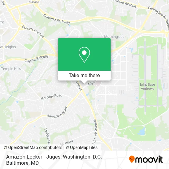 Amazon Locker - Juges map