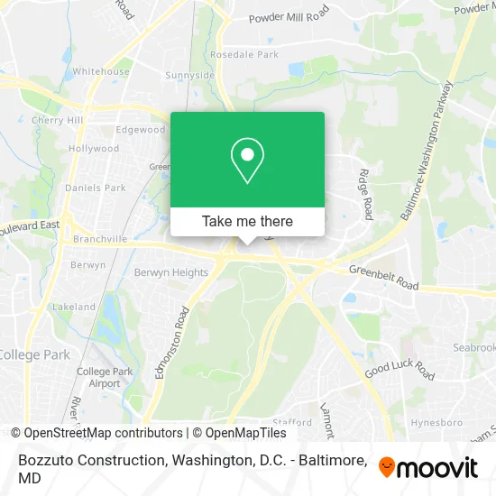 Bozzuto Construction map
