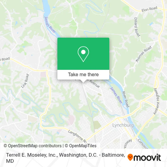 Terrell E. Moseley, Inc. map