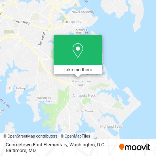 Georgetown East Elementary map