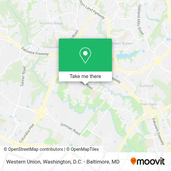 Western Union map