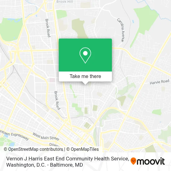 Vernon J Harris East End Community Health Service map