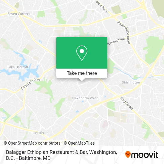 Balagger Ethiopian Restaurant & Bar map