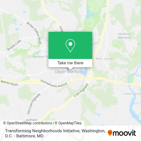 Transforming Neighborhoods Initiative map