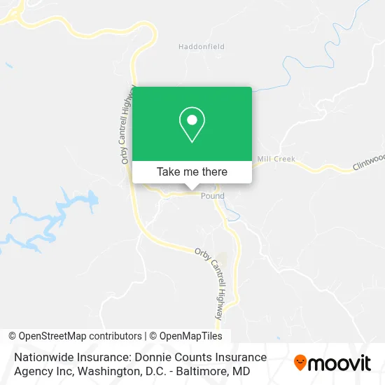 Nationwide Insurance: Donnie Counts Insurance Agency Inc map
