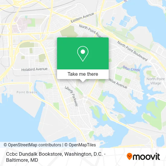 Ccbc Dundalk Bookstore map