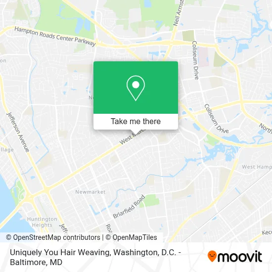 Uniquely You Hair Weaving map