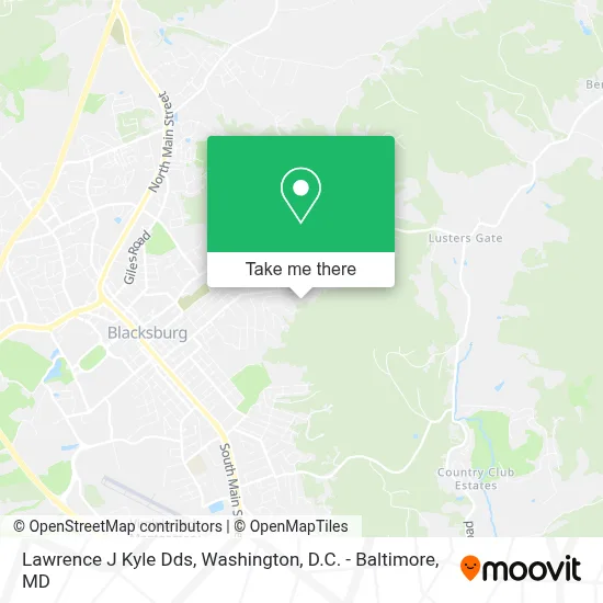 Lawrence J Kyle Dds map