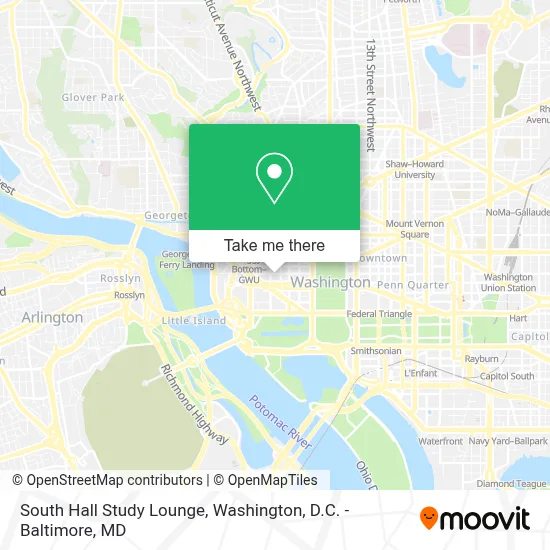 South Hall Study Lounge map