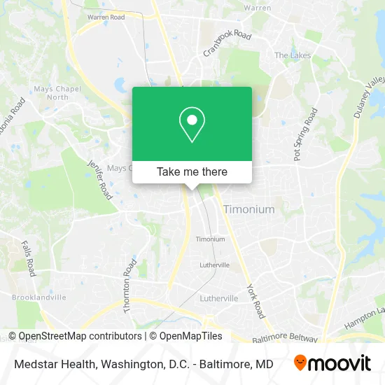 Medstar Health map