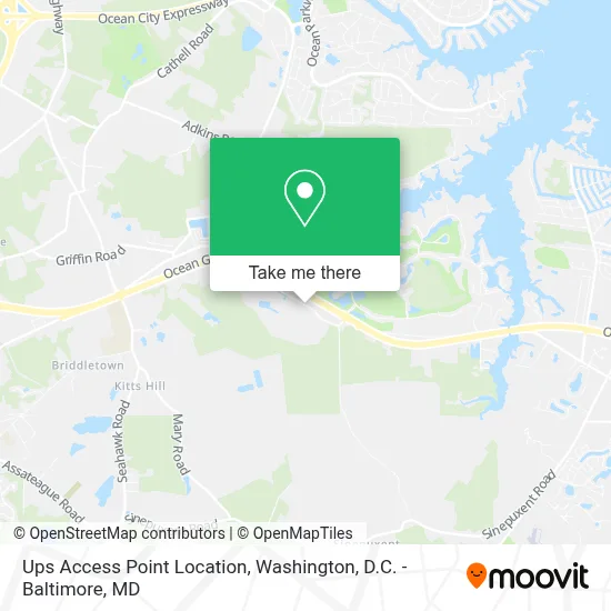 Ups Access Point Location map