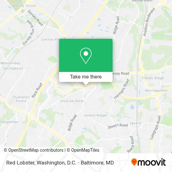Red Lobster map