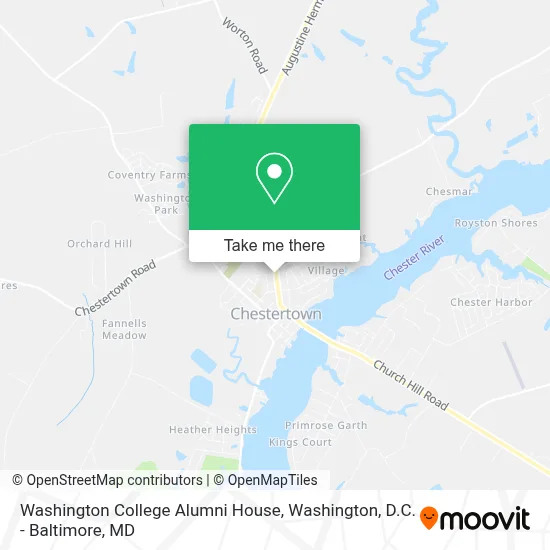 Washington College Alumni House map