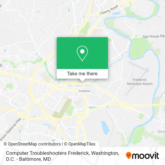 Computer Troubleshooters Frederick map