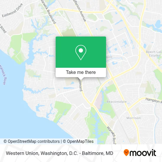 Western Union map