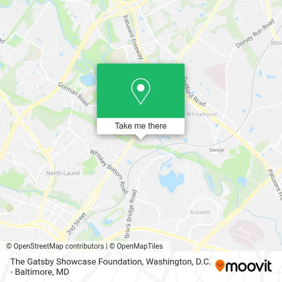 The Gatsby Showcase Foundation map