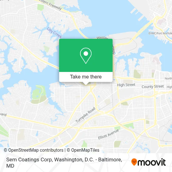 Sem Coatings Corp map