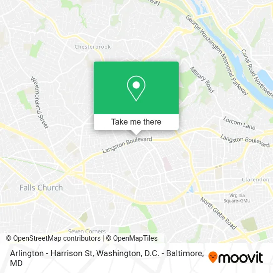 Arlington - Harrison St map