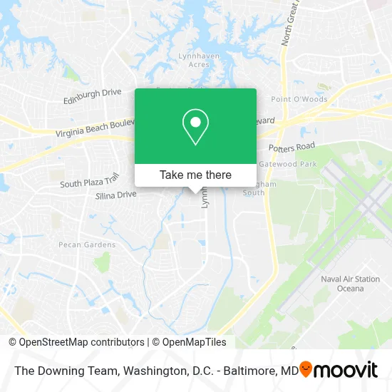 The Downing Team map