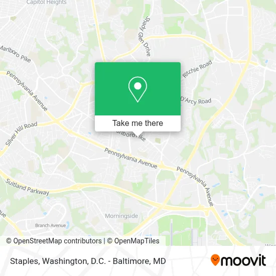 Staples map
