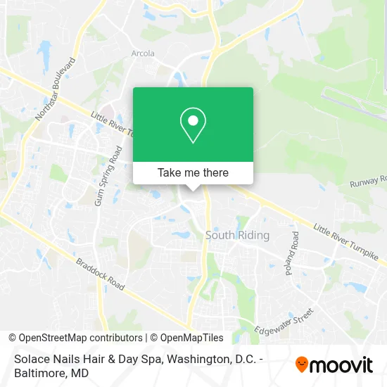 Solace Nails Hair & Day Spa map