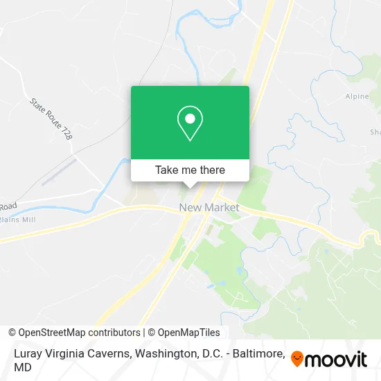 Luray Virginia Caverns map