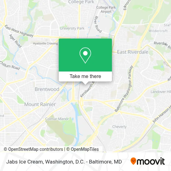 Jabs Ice Cream map