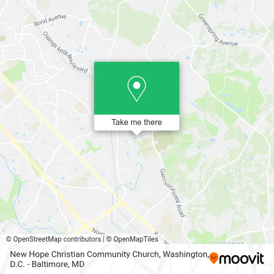 New Hope Christian Community Church map