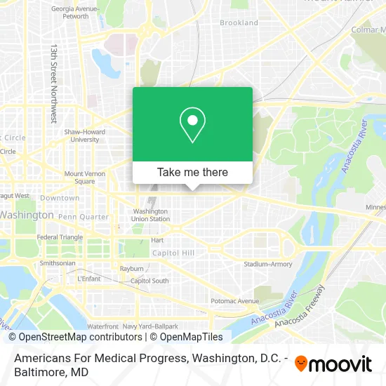 Americans For Medical Progress map