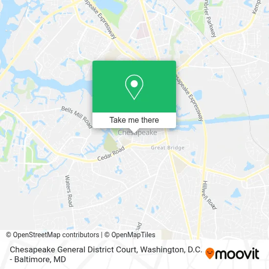 Chesapeake General District Court map