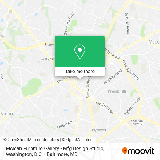 Mclean Furniture Gallery - Mfg Design Studio map