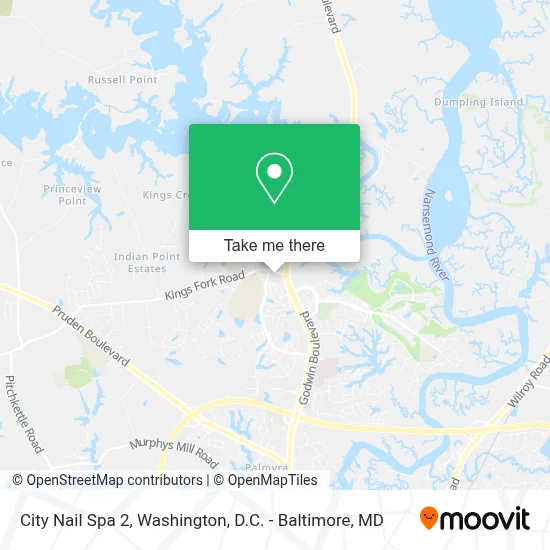 City Nail Spa 2 map