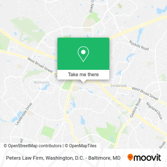 Peters Law Firm map