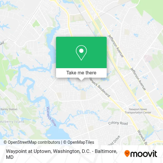 Waypoint at Uptown map