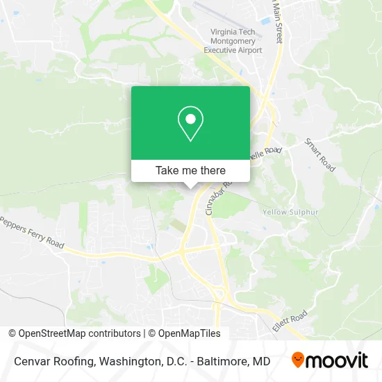 Cenvar Roofing map