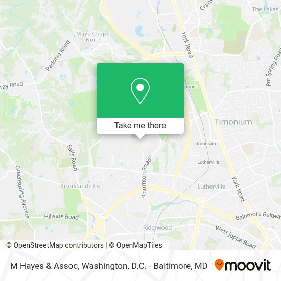 M Hayes & Assoc map