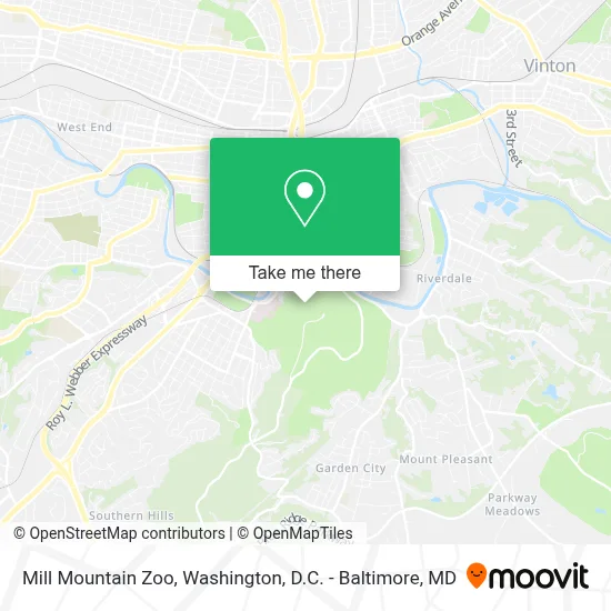 Mill Mountain Zoo map