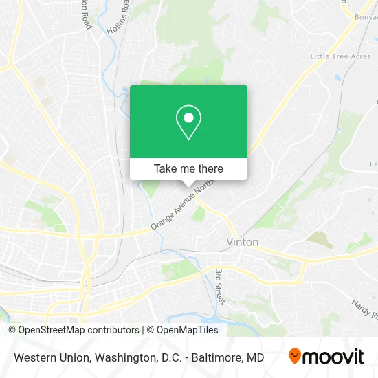 Western Union map