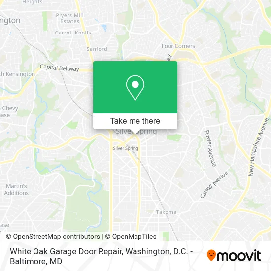 White Oak Garage Door Repair map