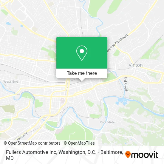 Fullers Automotive Inc map