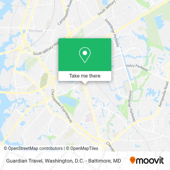 Guardian Travel map