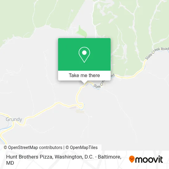 Hunt Brothers Pizza map