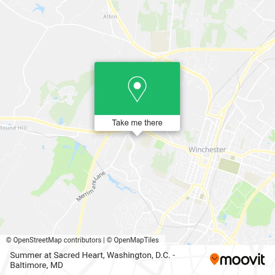 Summer at Sacred Heart map