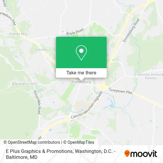 E Plus Graphics & Promotions map
