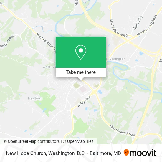 New Hope Church map