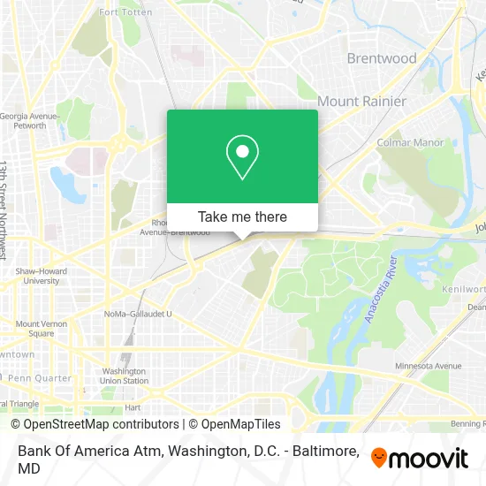 Bank Of America Atm map