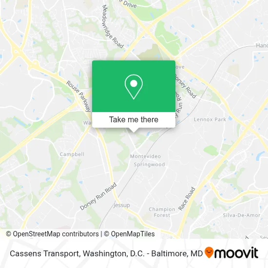 Cassens Transport map