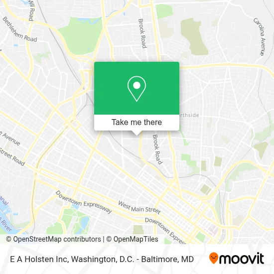 E A Holsten Inc map